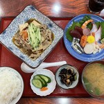 海鮮・話食処 しん - 絶品からし焼＋おまかせ刺身定