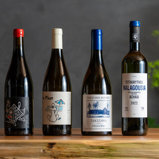 バラエティ豊かな《自然派ワイン》《日本酒》を心ゆくまでどうぞ