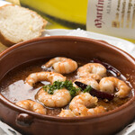 スペイン料理 クエバソル - ガンバス(海老)のアヒージョ