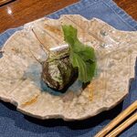 料理旅館 奥飛騨山草庵 饗家 - 夏の饗家名物　アマゴの山蕗素焼き寿司
