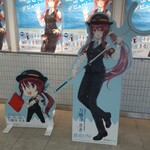 メヂカそば 吟魚 - 万願寺駅の萌えキャラ　さきちゃんがお出迎え！