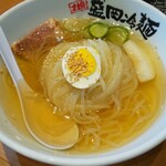 Yakiniku Reimen Yamanakaya - 焼肉冷麺セット￥1,320税込みの盛岡冷麺(R5.9.11撮影)