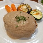 キッチン ブルー グローブ - クレーム・ド・シャンピニオンソースがたっぷり！