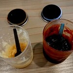 一麺縁満 - 匙が短いから指汚れて臭いがつきます。