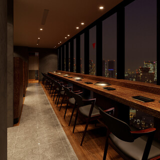 A chic and luxurious space for adults in a new building in Ginza