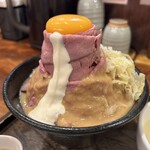 Rosuto Bifu Oono - ⚫️ローストビーフ丼定食1210円＋肉倍盛り790円