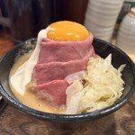 Rosuto Bifu Oono - ⚫️黒毛和牛のローストビーフ丼定食1870円