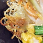 ちぇん麺 - よく焼きのカリカリ部分