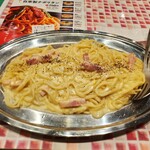 ナポリタンTOMATO - 濃厚カルボナーラ、大盛