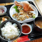 光る海 - 活ツブ刺定食