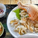 光る海 - 活ツブ刺定食
