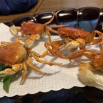 丹三郎 - サワガニはカリカリのお煎餅みたいなもの。見た目を楽しむものですね。