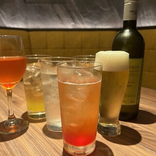 充実の2時間の飲み放題メニュー！