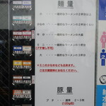 ラーメン二郎 - メニュー＆麺量・豚量