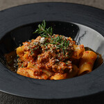 Rigatoni with stewed beef tendon bolognese