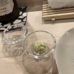 すし崇 - 味変で食べる山葵。これだけで日本酒5合は飲める。