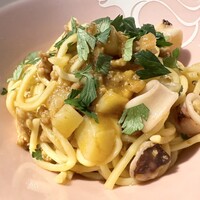 biodinamico - イカとじゃがいものパスタ〜オレガノパン粉添え〜