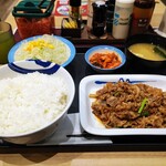 Matsuya - プルコギ定食キムチ(ライス特盛)730円