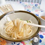 宮西製麺所 - やや細めで、ちょっと硬めの麺