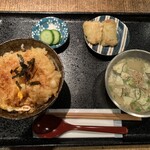 隠れや しぶ天 - 玉子天丼と冷や汁 1,000円