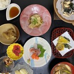 ながしず荘 - タコ、カライモ、アワビ、ナガイモなど