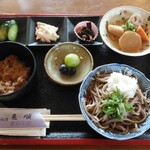 お食事処 ふわり - 料理写真:今庄おろしそば定食