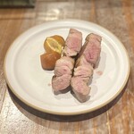 RIDE DINER - ラム肉と栗の燻製