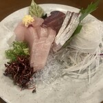 タカノ橋地酒発信酒場 ふれねる - 刺身盛り合わせ￥1,200