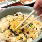 うどん本陣 山田家 - ぶっかけうどん(まぜまぜ)