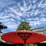 店内敷地からの風景