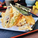 阿讃亭 - (本日、連食3食目ですが何か？)
※天ぷらは全部で14コ