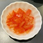 焼肉せんりゅう - お口直しのトマトの水キムチ♫
