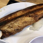 監獄食堂 - 「監獄食 B」(900円)のほっけ