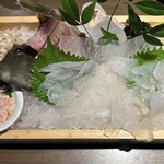水軍の郷 - カワハギの活け造り