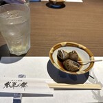 水軍の郷 - お通し　ハイボール