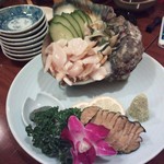 あがり花 - 夜光貝刺し