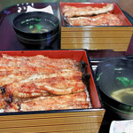 うなぎ 一富士 - 相方も私も特別重をいただきました。