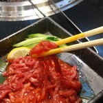 焼肉 皐月 - 黒毛和牛ユッケ