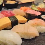 Sushi Shunsen Ryouri Sharizen - 「満足にぎりセット¥1,580-」