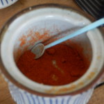 藍鱗 - 唐辛子パウダー　準備してくれました（・∀・）／