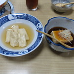 佐加田 - 湯葉とあんかけ豆腐（雪コースおわり）
