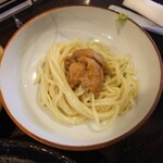 金町製麺 - 雲丹の和えそば