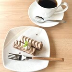 en cafe - 富士珈琲ブレンドとショコラケーキ