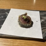 てんぷら 五感 - 秋刀魚の天ぷら