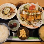 なじみ食堂 - 鶏南蛮定食750円