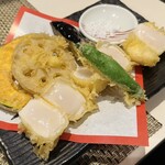 寿司の丸将 - ホタテの天ぷら