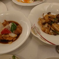 TAO-LI ~桃李~ - 最初の前菜(酢豚) イカのXO醤炒め TAO-LI ~桃李~ - 最初の前菜(酢豚) イカのXO醤炒め