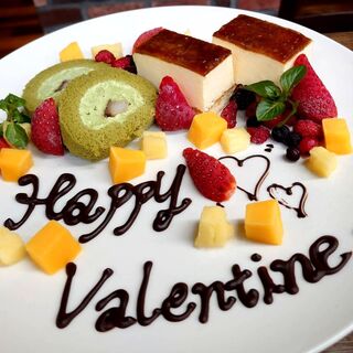 ◎Dessert plate service with a message for various celebrations!