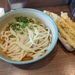 おにやんま - 豊洲限定：穴子天と特大海老天のぶっかけうどん（大盛）