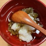 食堂 ユの木 - ジュンサイと長芋の酢の物